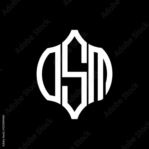 OSM letter logo. OSM best black background vector image. OSM Monogram logo design for entrepreneur and business.
