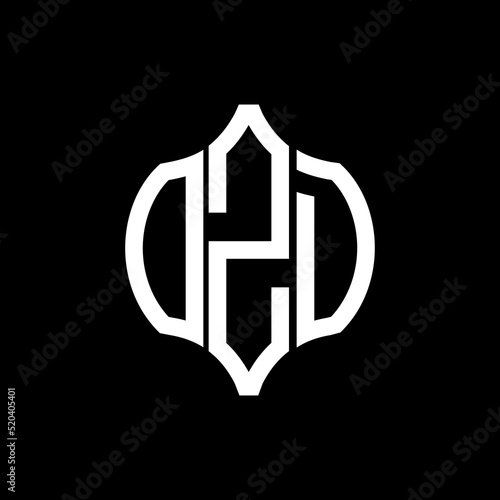 OZD letter logo. OZD best black background vector image. OZD Monogram logo design for entrepreneur and business.
 photo