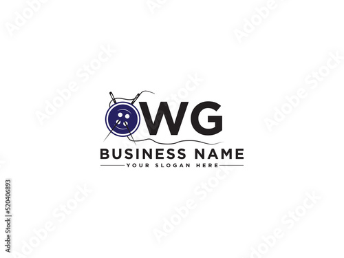 Creative WG Logo Icon, Unique Wg gw Logo Letter Vector Icon Design For Your Tailor or Garment Business