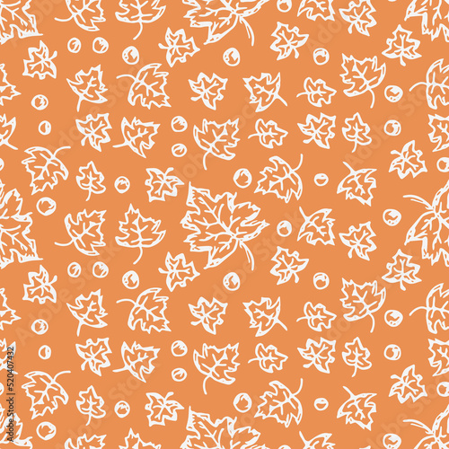 Autumn pattern. Seamless autumn leaves pattern. autumn maple leaves