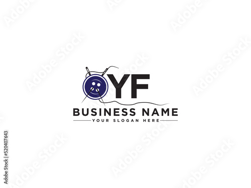 Initial YF Logo Image, Creative Yf fy Logo Letter Vector Art For Tailor and Fashion Brand