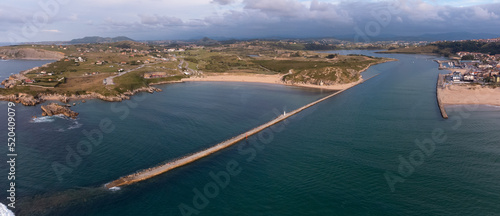 Panoramic aerial view of Cuchia and Suances photo