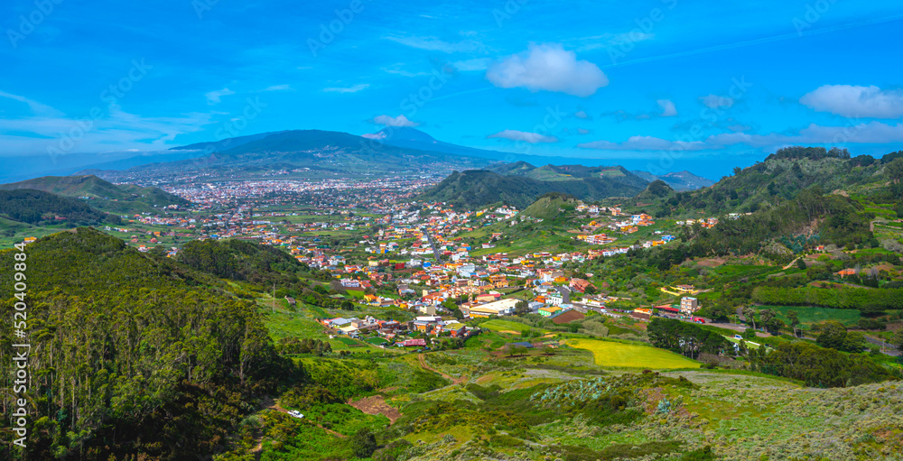 Mirador De Jardina at Anaga rural park on the island Tenerife, one of the Canary Islands