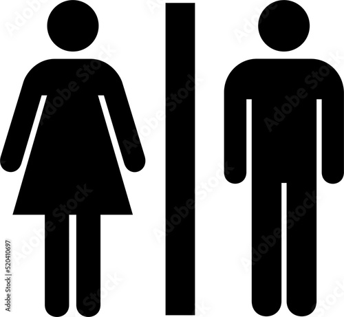 man and woman toilet sign png