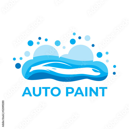 Vector logo of auto repair, airbrushing service