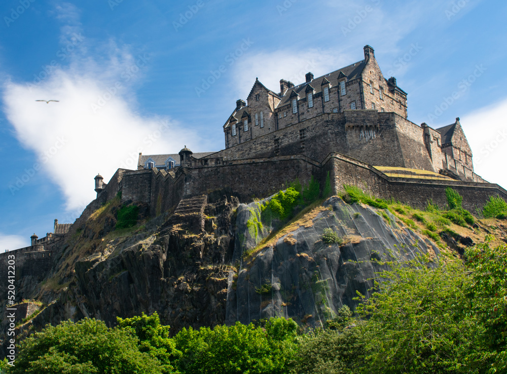 Edinburgh Castle during summer, Scotland