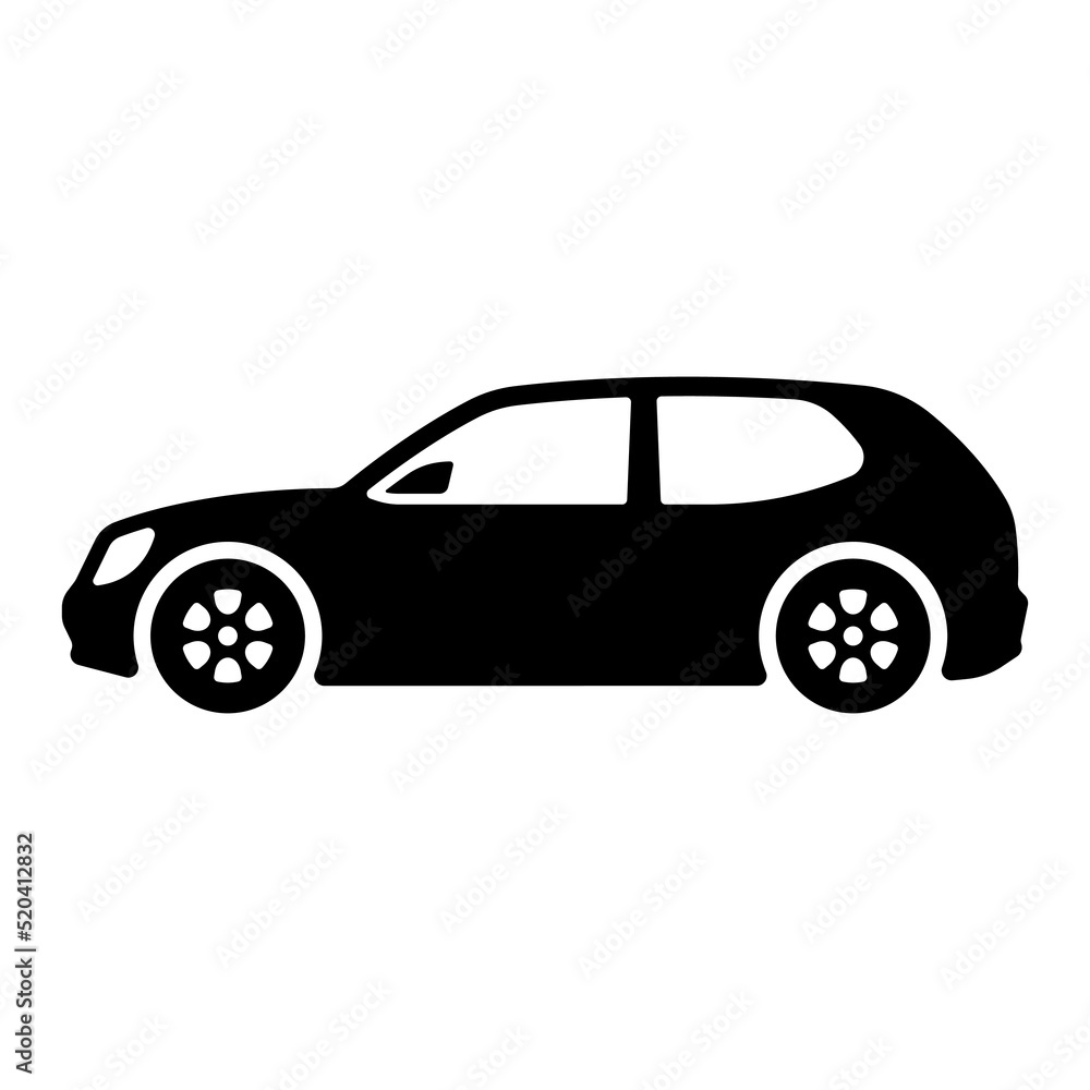 Car icon. Sports racing vehicles. Black silhouette. Side view. Vector simple flat graphic illustration. Isolated object on a white background. Isolate. Car icon. Sports racing vehicles. Black silhouette. Side view. Vector simple flat graphic illustration. Isolated object on a white background. Isolate.