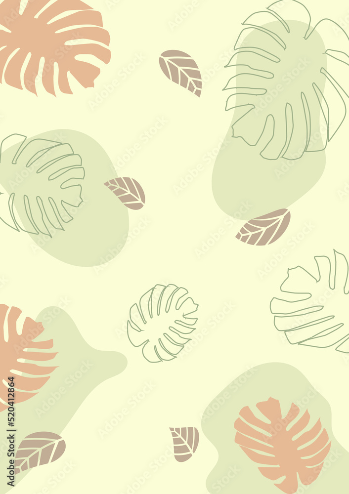 Natural background of leaves, branches and organic shapes in earth tones, greens, browns.vector illustration.. Natural background of leaves, branches and organic shapes in earth tones, greens, browns.vector illustration..