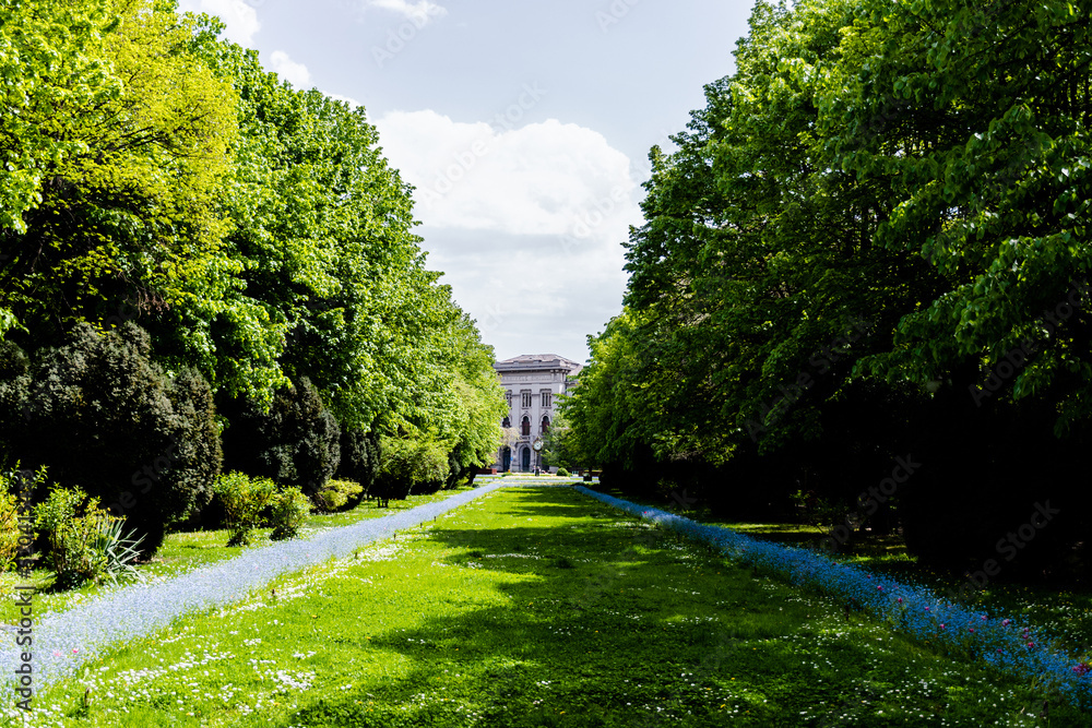 Cismigiu Garden, the oldest public garden in Bucharest. Romania.
