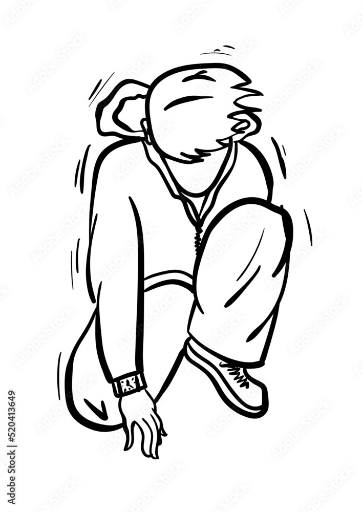 illustration of a person dancing illustration of a person dancing