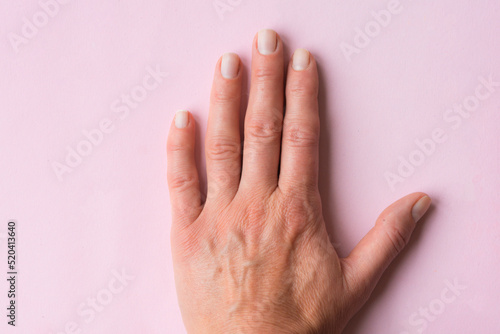 Φωτογραφία Close-up of a woman's hand. Palm back side
