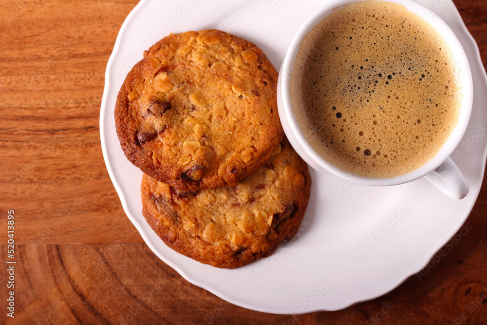 Homemade chocolate chip oat cookies Homemade chocolate chip oat cookies