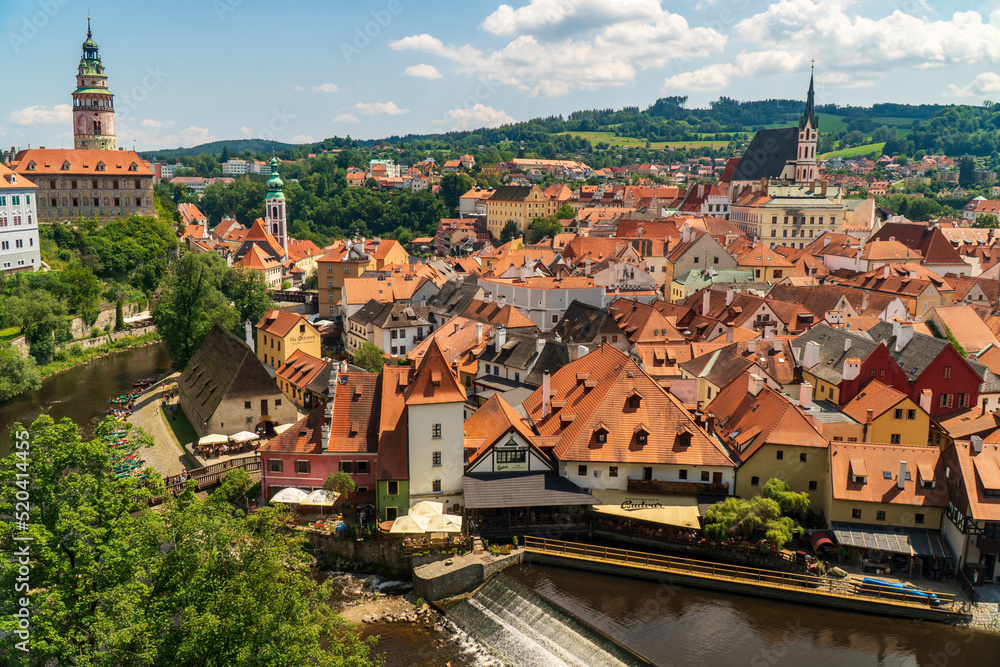 Cesky Krumlov cityscape