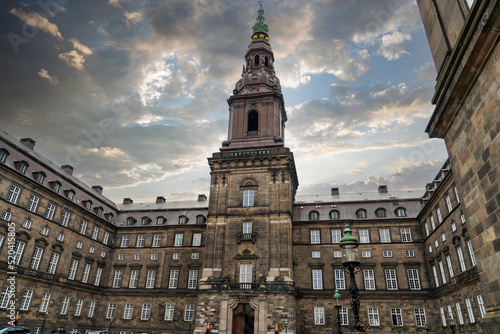 Canvas Print Christiansborg Palace on Copenhagen's central island of Slotsholmen