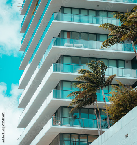 building with trees palms miami hotel 