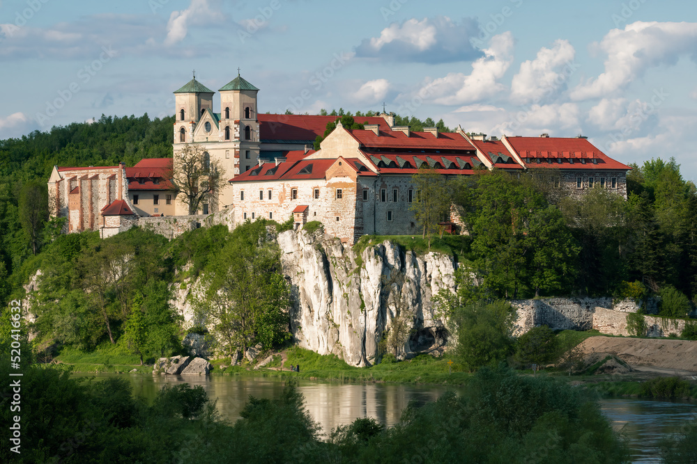 Benedictine monastery in Tyniec near Krakow, Poland - obrazy, fototapety, plakaty 