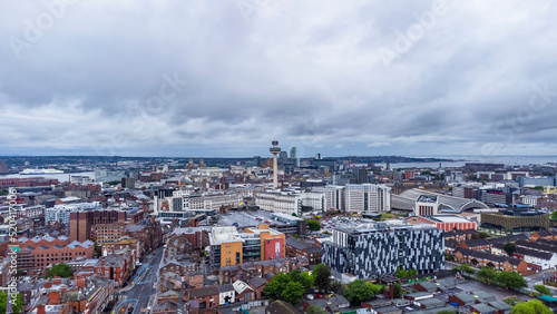 drone view of University of Liverpool, Liverpool, UK © harshavardhan