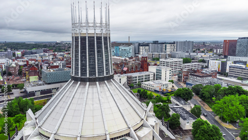 Fotografie, Obraz Liverpool Metropolitan Cathedral - Circular building and Roman Catholic place of