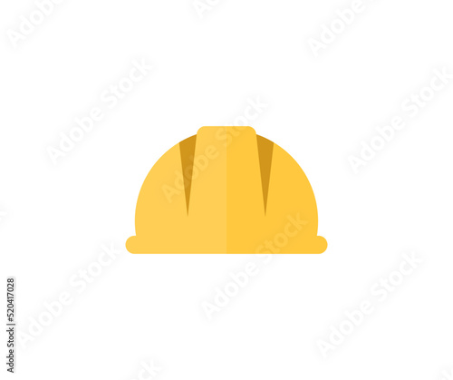 Construction Worker Hat, helmet to wear at work logo design. Concept of construction vector design and illustration.