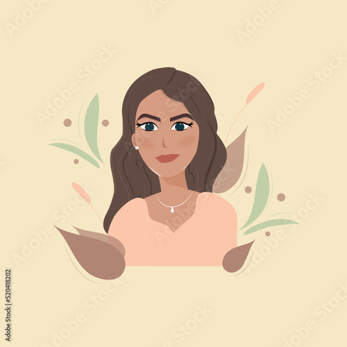 girl with brown hair woman nice