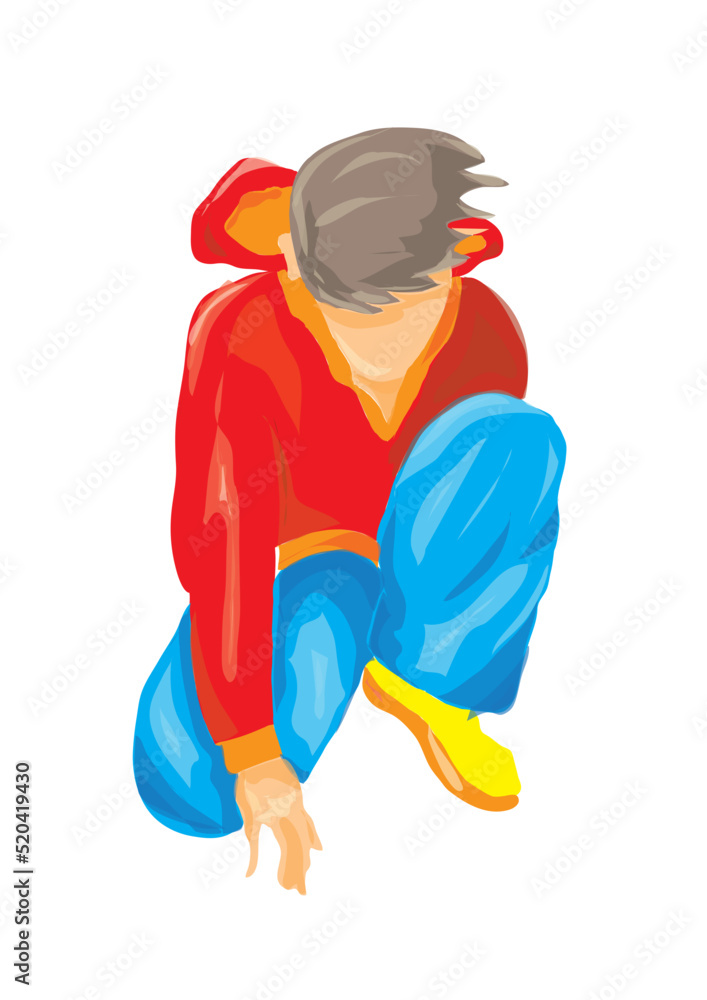 illustration of a person dancing illustration of a person dancing