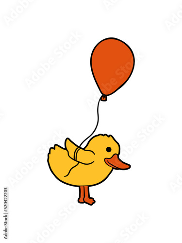 Luftballon kleines Küken Comic 