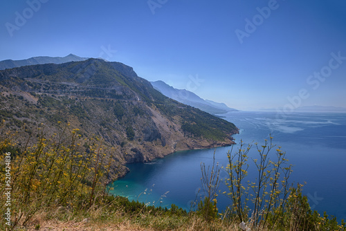 Rocky seashore in Croatia