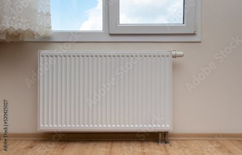 Wallpaper Mural Modern white radiator with thermostat Torontodigital.ca