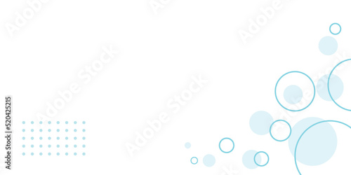 Professional and simple white color background with editable circles in vector format