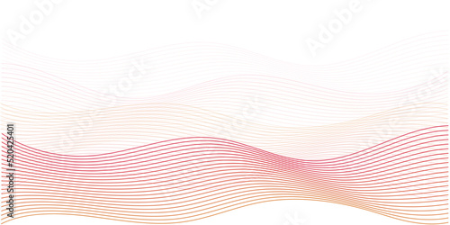 Professional pink color wavy lines abstract vector light white background