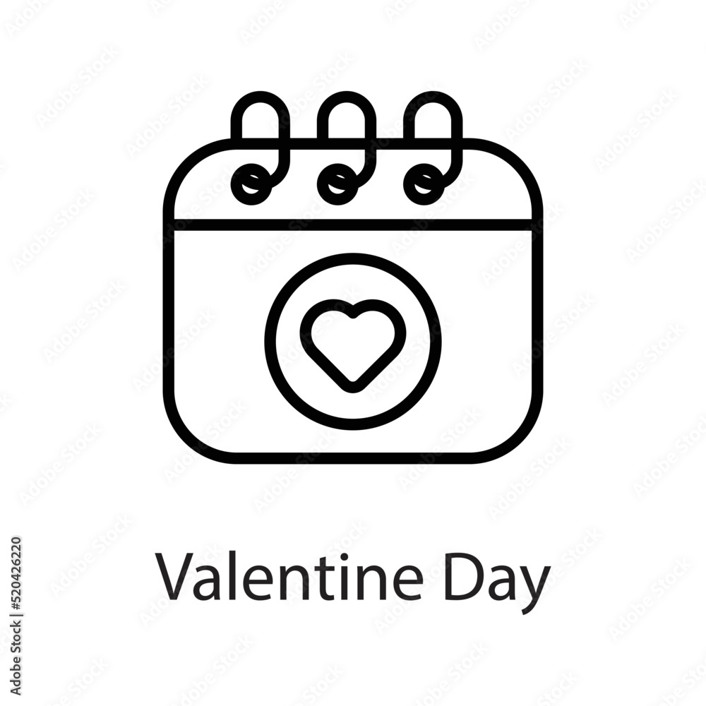 Valentine Day vector Outline Icon Design illustration on White background. EPS 10 File Valentine Day vector Outline Icon Design illustration on White background. EPS 10 File