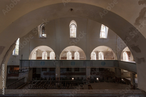 The interiors of the lumivaar church in karelia photo