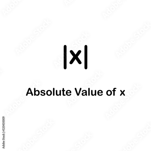 Absolute value of x in mathematics