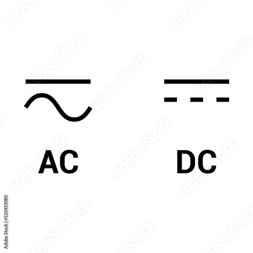 alternating and direct current symbol