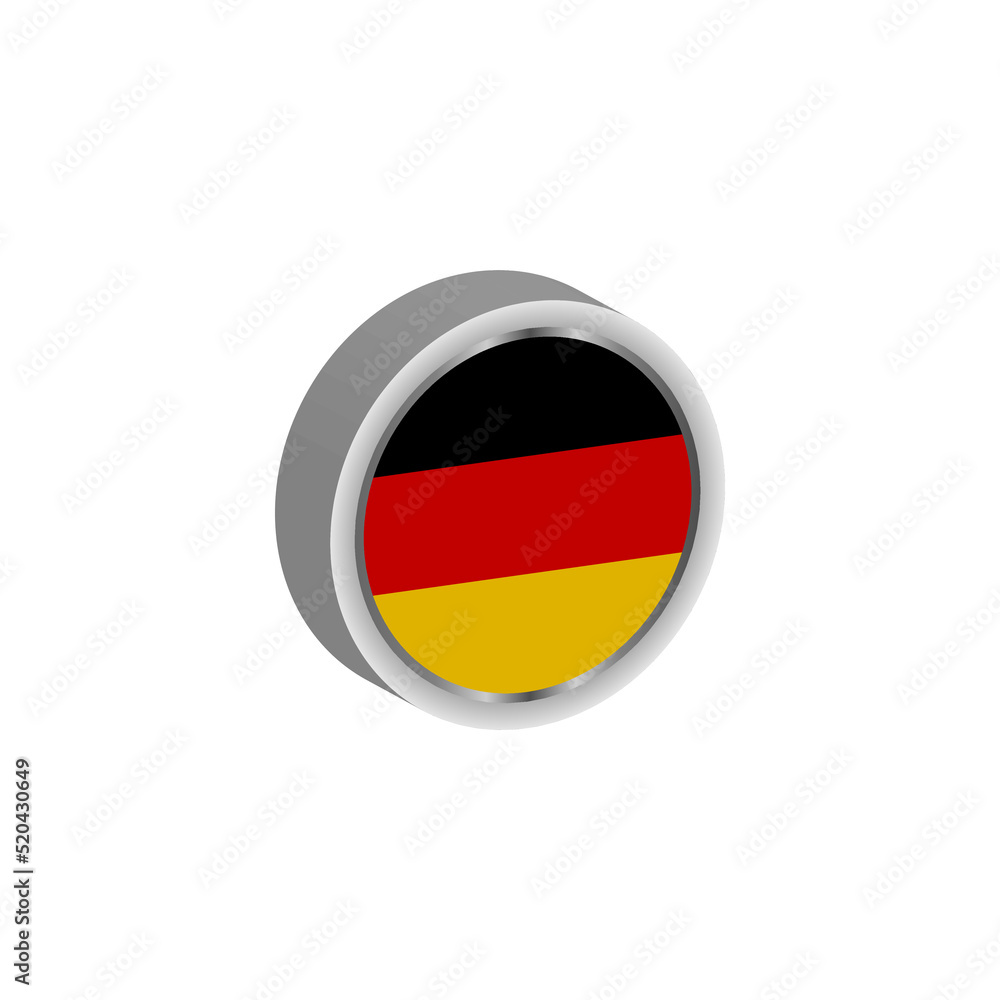 3d germany flag emblem vector design 3d germany flag emblem vector design