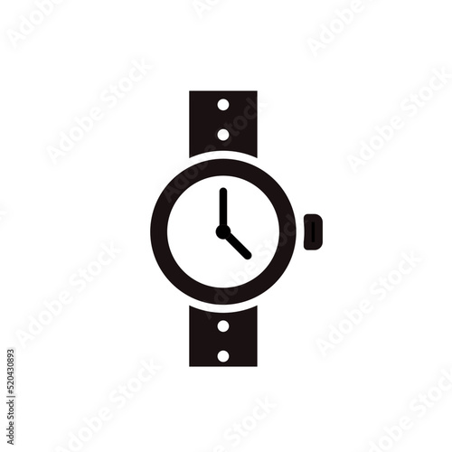 Zegarek na rękę ikona wektorowa
