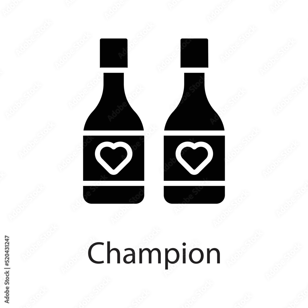 Champion vector Solid Icon Design illustration on White background. EPS 10 File Champion vector Solid Icon Design illustration on White background. EPS 10 File