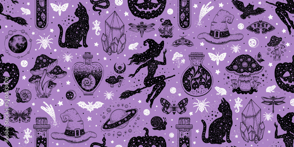 Witchy wallpaper Vectors  Illustrations for Free Download  Freepik