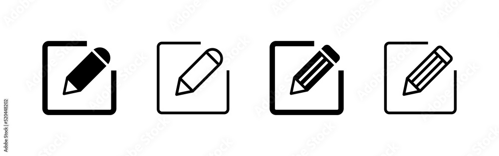 Edit icon vector. edit document sign and symbol. edit text icon. pencil. sign up Edit icon vector. edit document sign and symbol. edit text icon. pencil. sign up