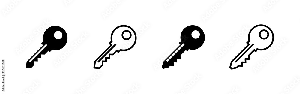 Key icon vector. Key sign and symbol. Key icon vector. Key sign and symbol.