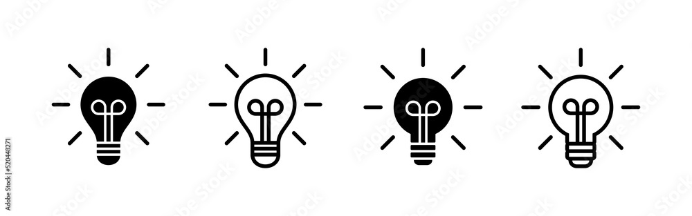 Lamp icon vector. Light bulb sign and symbol. idea symbol. Lamp icon vector. Light bulb sign and symbol. idea symbol.