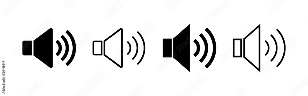 Speaker icon vector. volume sign and symbol. loudspeaker icon. sound symbol Speaker icon vector. volume sign and symbol. loudspeaker icon. sound symbol