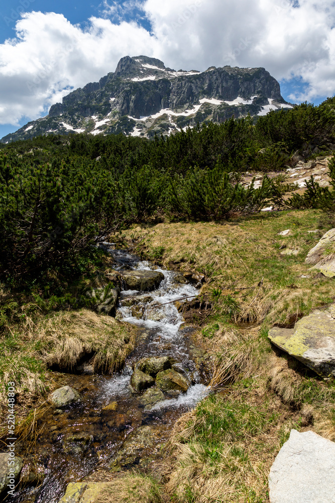 Landscape of Pirin Mountain near Popovo Lake, Bulgaria Landscape of Pirin Mountain near Popovo Lake, Bulgaria