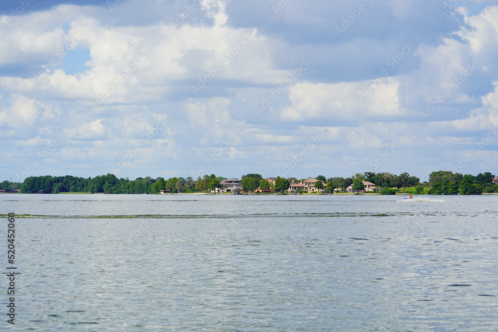 The landscape of Lake Thonotosassa in Florida