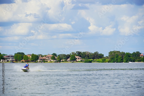 The landscape of Lake Thonotosassa in Florida	