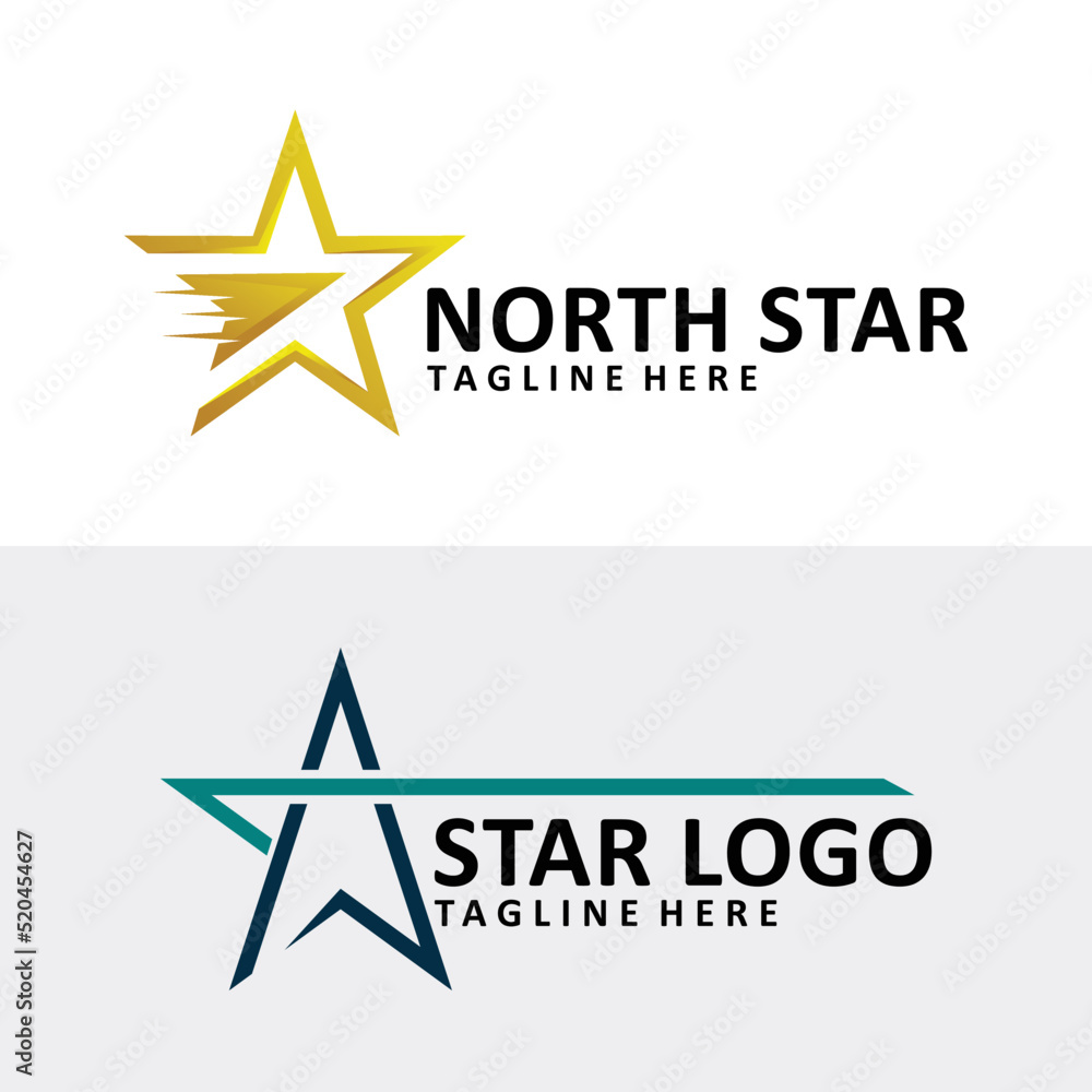 star logo set icon vector design star logo set icon vector design
