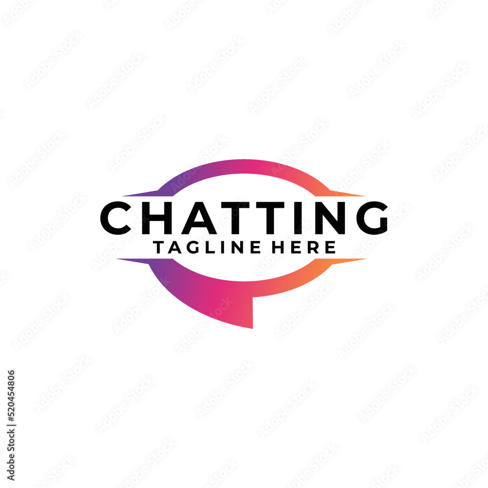 chatting logo icon vector isolated chatting logo icon vector isolated