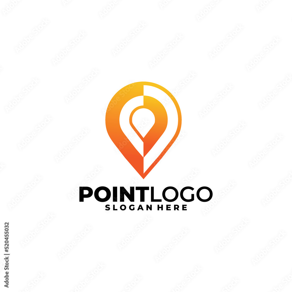 point logo icon vector isolated