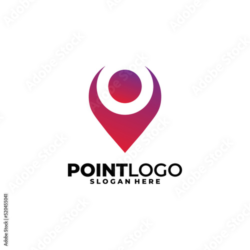 point logo icon vector isolated
