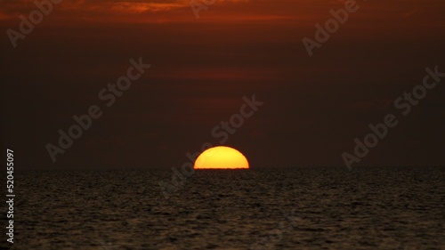 Sunset over beach in Yucatán, México. © edgar